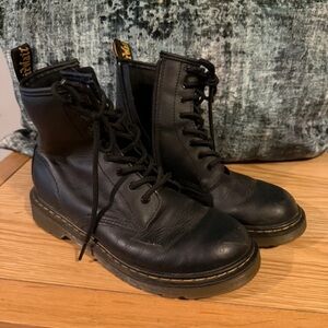 Dr. Martens Black Boots with Yellow Accents